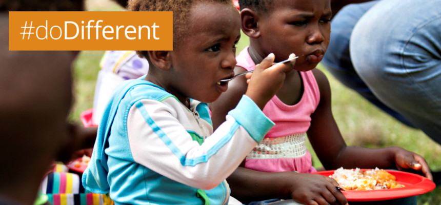 Pledge to #doDifferent and your actions help to raise funds to feed our children
